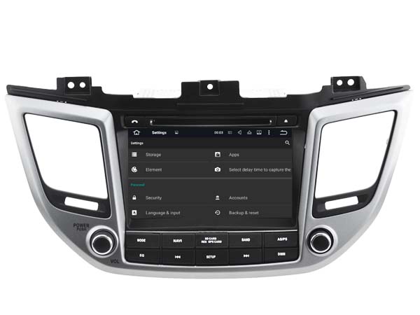 Hyundai IX35 vanaf 2015 Navigatie android 12 carkit apple carplay android auto